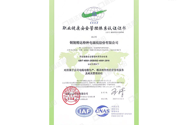 ISO 45001:2018 职业健康安全治理系统认证